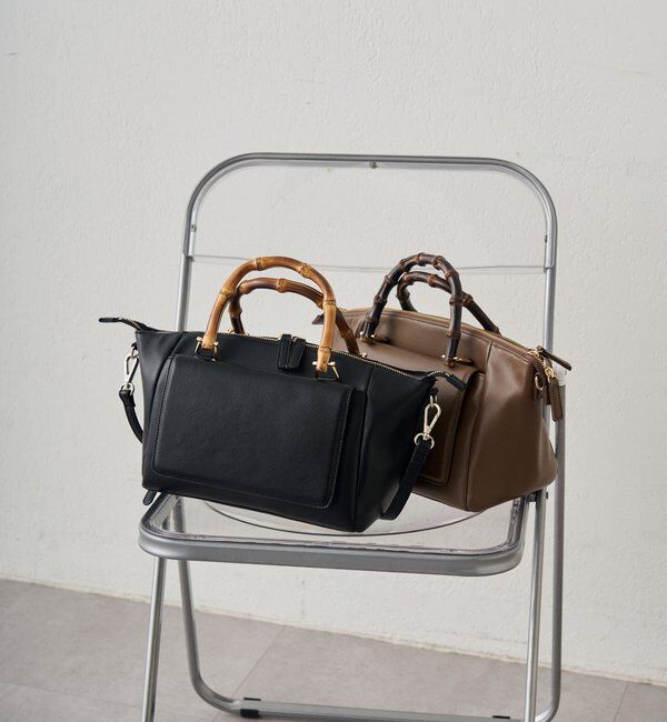  「【GALENA/ガレナ】バンブーハンドルBag」|トートバッグ|