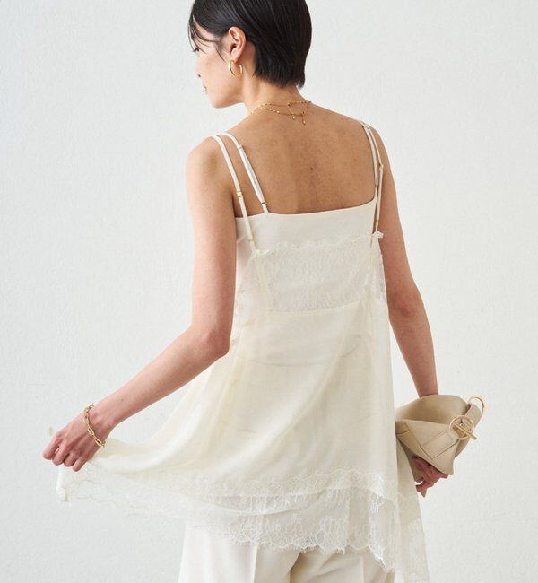  「レースシフォンキャミ」|シャツ・ブラウス|