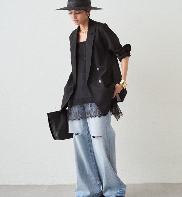  「レースシフォンキャミ」|シャツ・ブラウス|