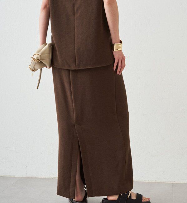  「ダブルジョーゼットタイトスカート」|スカート|