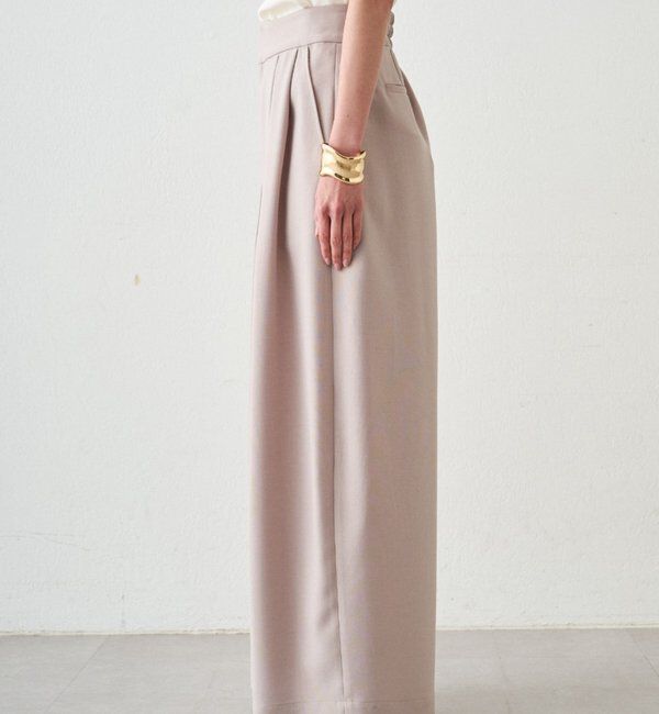  「タックワイドルーズパンツ」|チノ|