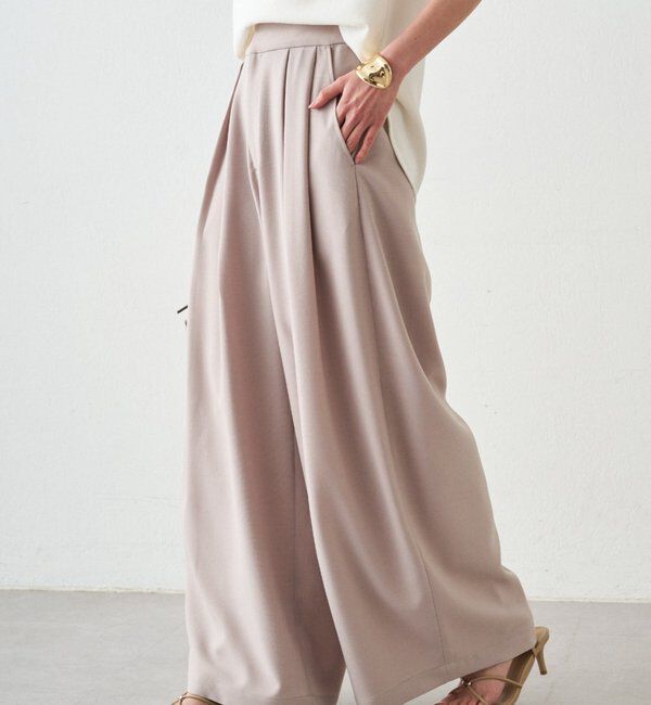  「タックワイドルーズパンツ」|チノ|