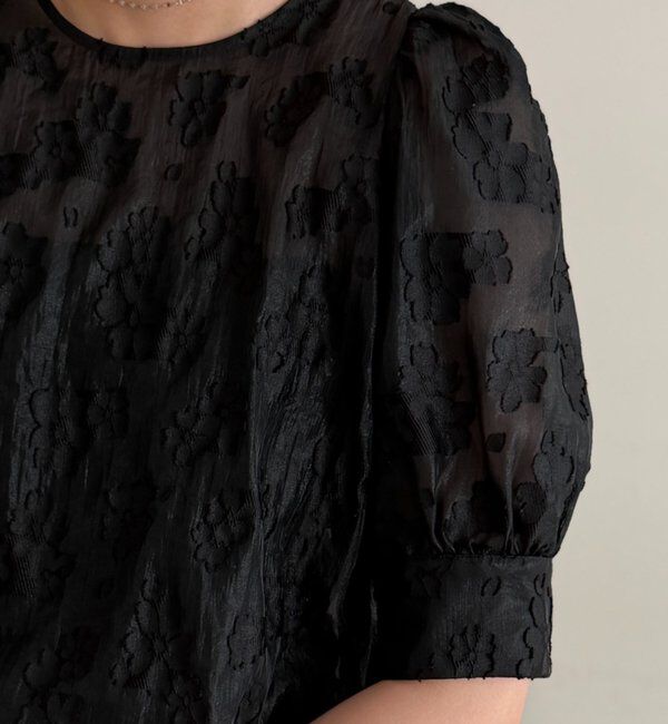  「シアージャガードパフブラウス」|シャツ・ブラウス|