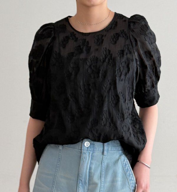  「シアージャガードパフブラウス」|シャツ・ブラウス|