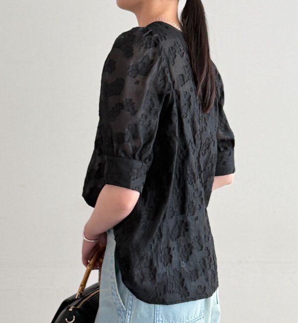  「シアージャガードパフブラウス」|シャツ・ブラウス|