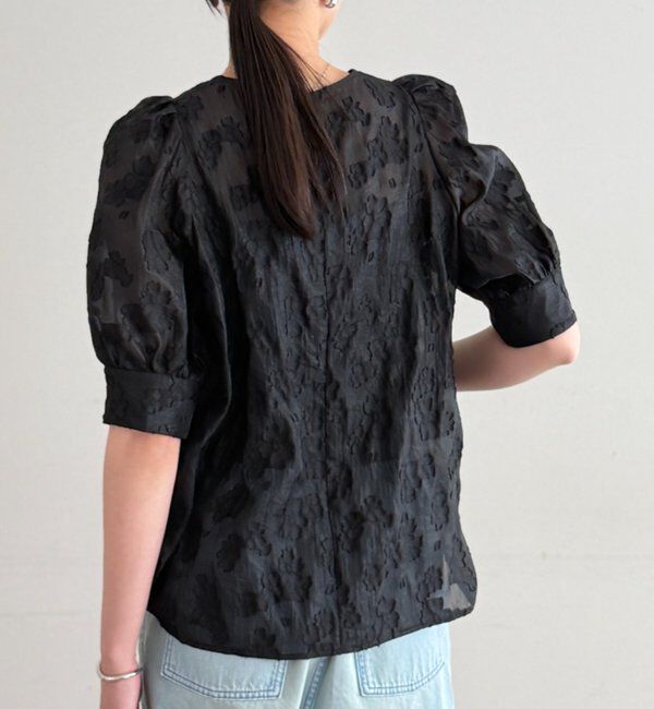  「シアージャガードパフブラウス」|シャツ・ブラウス|