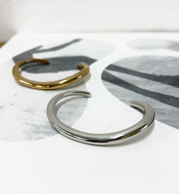  「【GALENA/ガレナ】ニュアンスラインバングル」|リング|シルバー