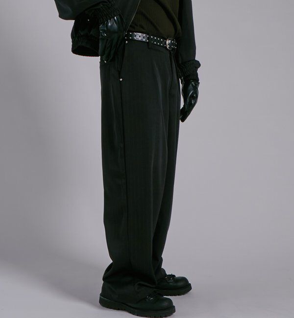  「ヘヴィトロピカルセットアップスラックス」|チノ|ブラック