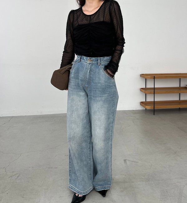  「【人気のため再販！セレモニーにも◎】フロッキードットブラウス」|シャツ・ブラウス|