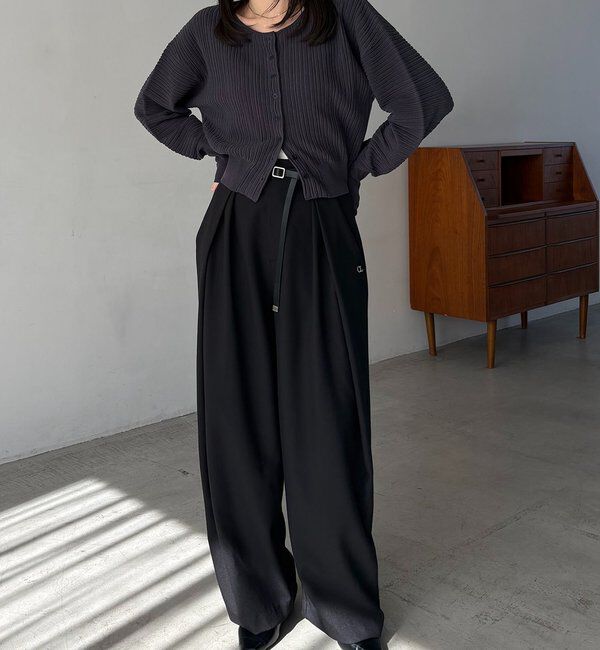  「プリーツパフカーディガン」|カーディガン|