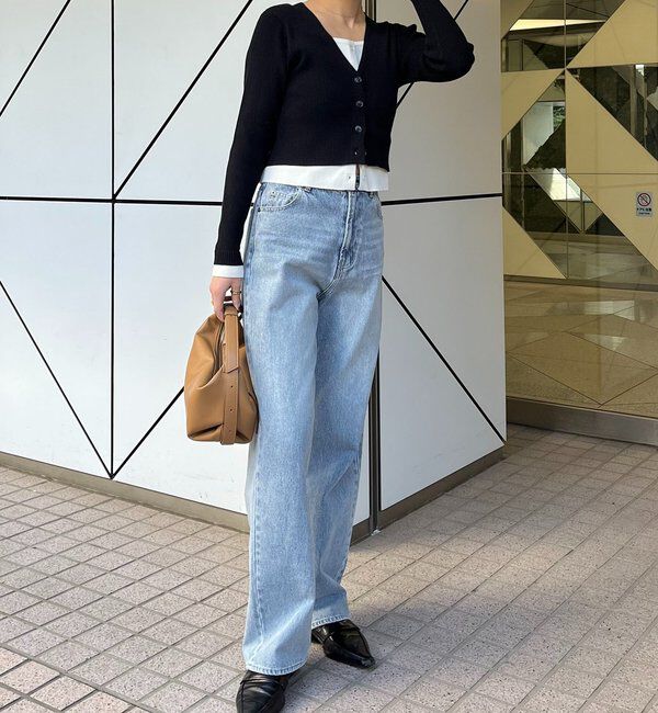  「バイカラーレイヤードカーディガン」|カーディガン|