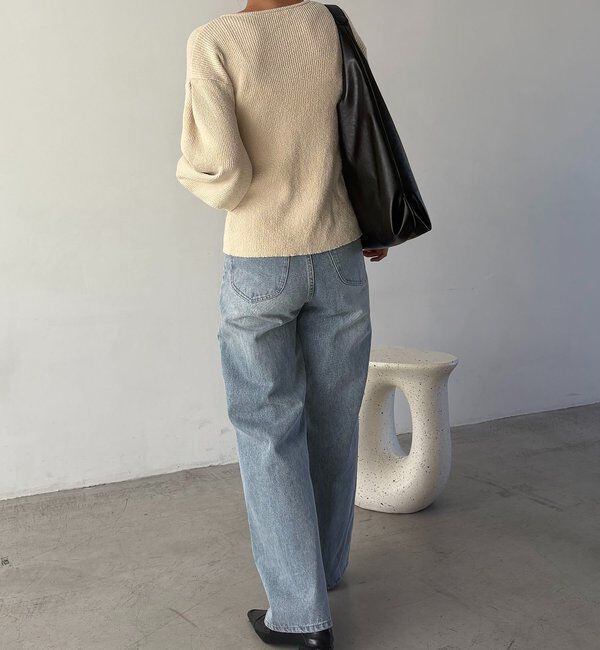  「スラブジップパフカーディガン」|カーディガン|