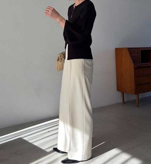  「スラブジップパフカーディガン」|カーディガン|