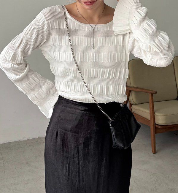  「ランダムリブプルオーバー」|ニット・セーター|