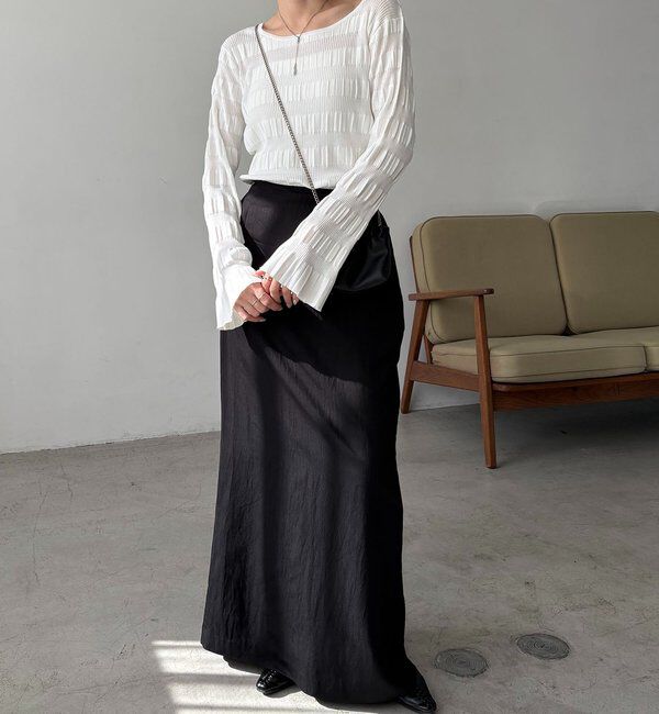  「ランダムリブプルオーバー」|ニット・セーター|