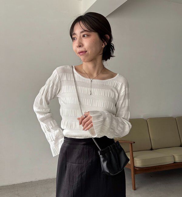  「ランダムリブプルオーバー」|ニット・セーター|