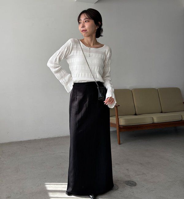  「ランダムリブプルオーバー」|ニット・セーター|