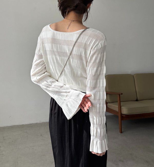  「ランダムリブプルオーバー」|ニット・セーター|