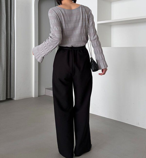  「ランダムリブプルオーバー」|ニット・セーター|