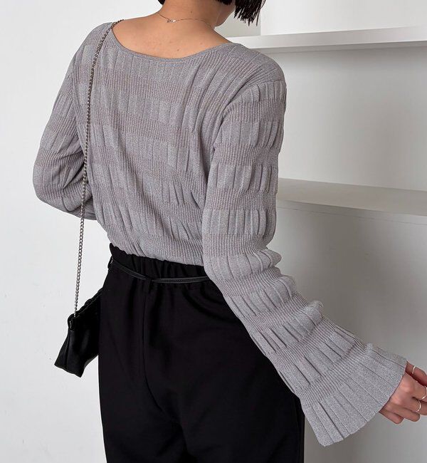  「ランダムリブプルオーバー」|ニット・セーター|