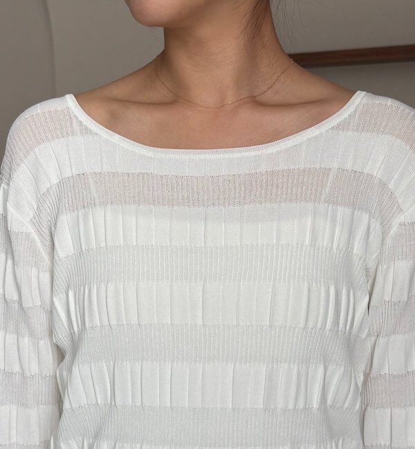  「ランダムリブプルオーバー」|ニット・セーター|