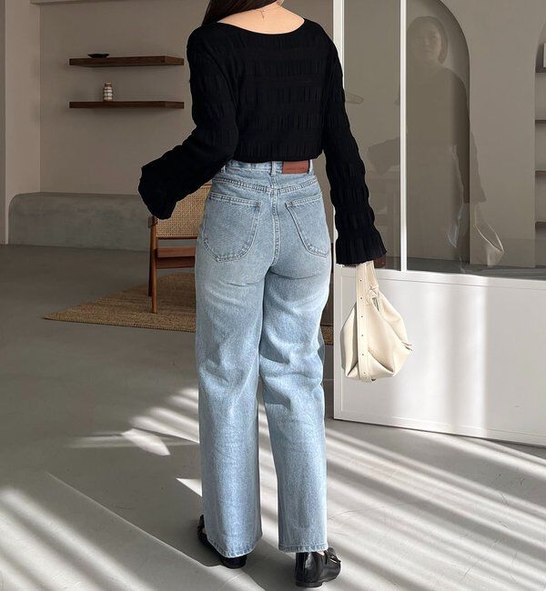  「ランダムリブプルオーバー」|ニット・セーター|