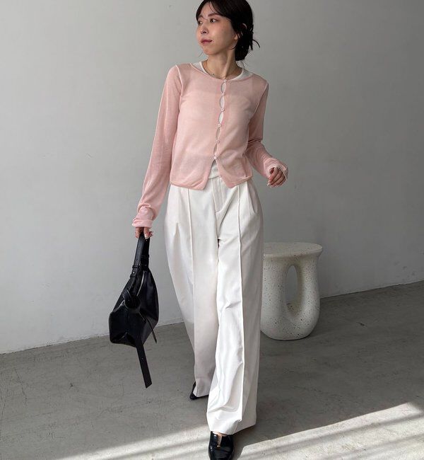  「タンクSETアームラインカーディガン」|カーディガン|