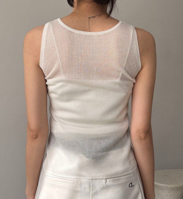  「タンクSETアームラインカーディガン」|カーディガン|