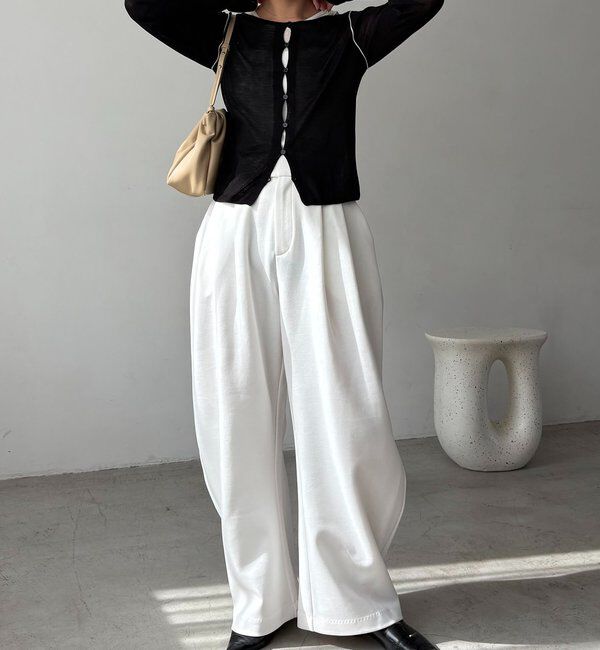  「タンクSETアームラインカーディガン」|カーディガン|