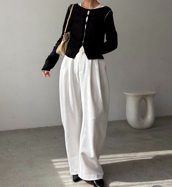  「タンクSETアームラインカーディガン」|カーディガン|