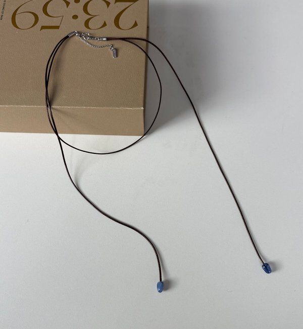  「〈GOLDY/ゴールディ〉ドロップコードチョーカー」|リング|ブラウン