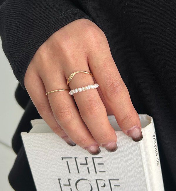  「〈GOLDY/ゴールディ〉淡水パール3SETリング」|リング|