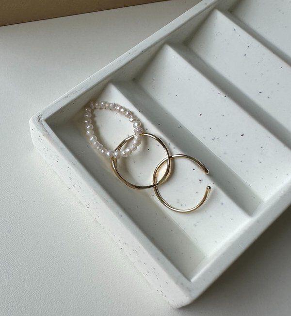  「〈GOLDY/ゴールディ〉淡水パール3SETリング」|リング|