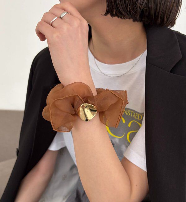  「〈GOLDY/ゴールディ〉メタルパーツシュシュ」|リング|