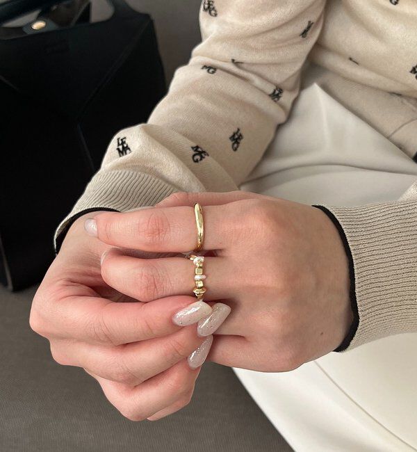  「〈GOLDY/ゴールディ〉ビーズMIX2SETリング」|リング|