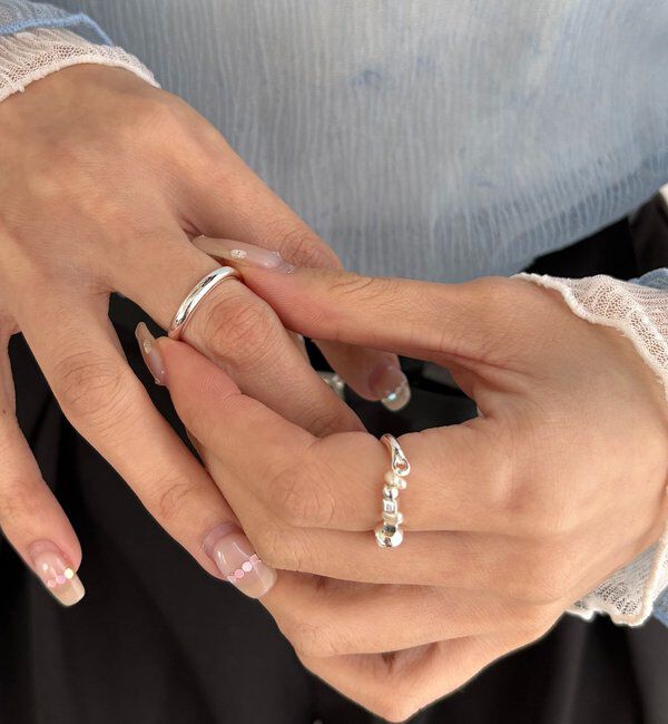  「〈GOLDY/ゴールディ〉ビーズMIX2SETリング」|リング|