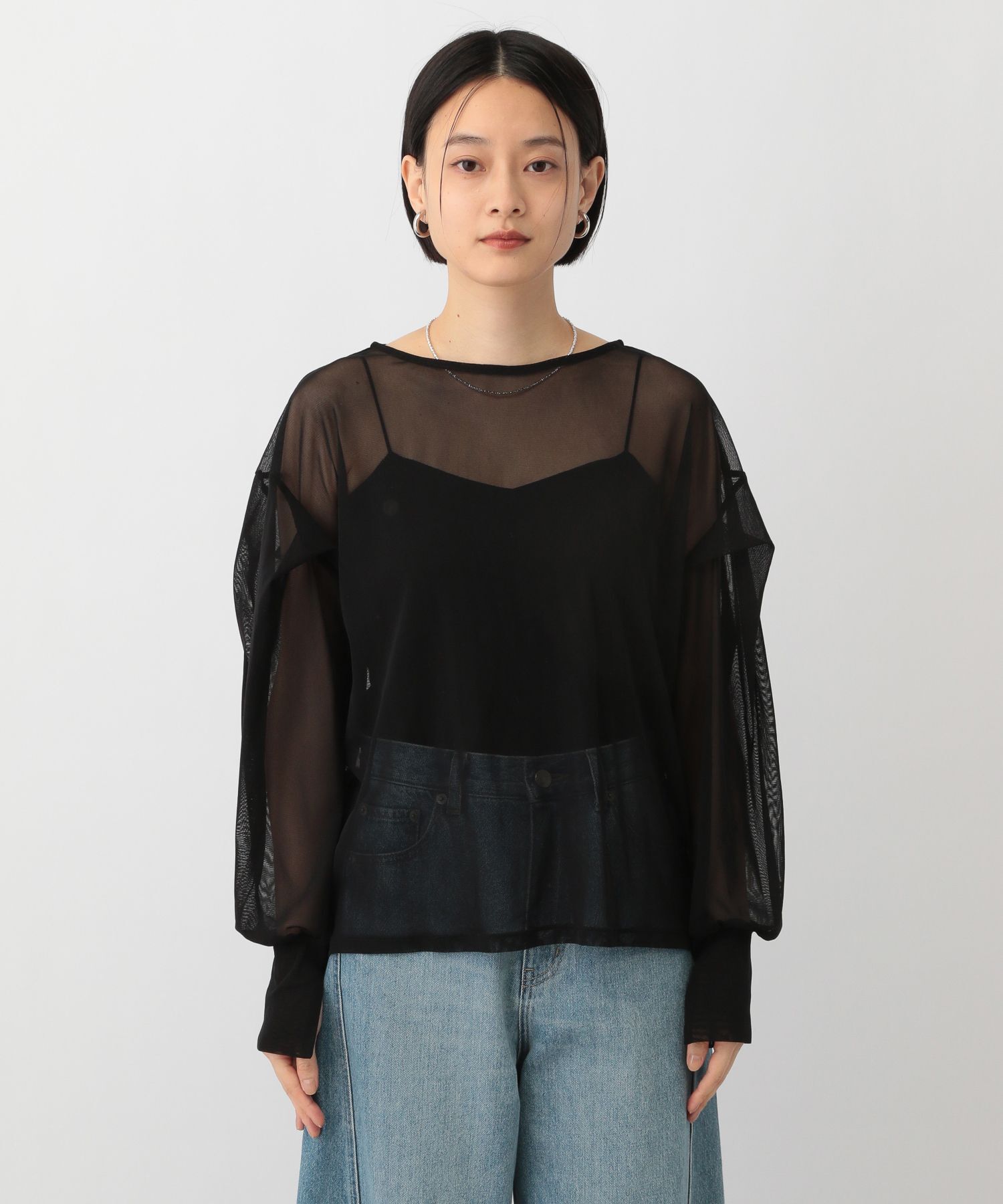 A part by 「チュールパフプルオーバー長袖」|シャツ・ブラウス|