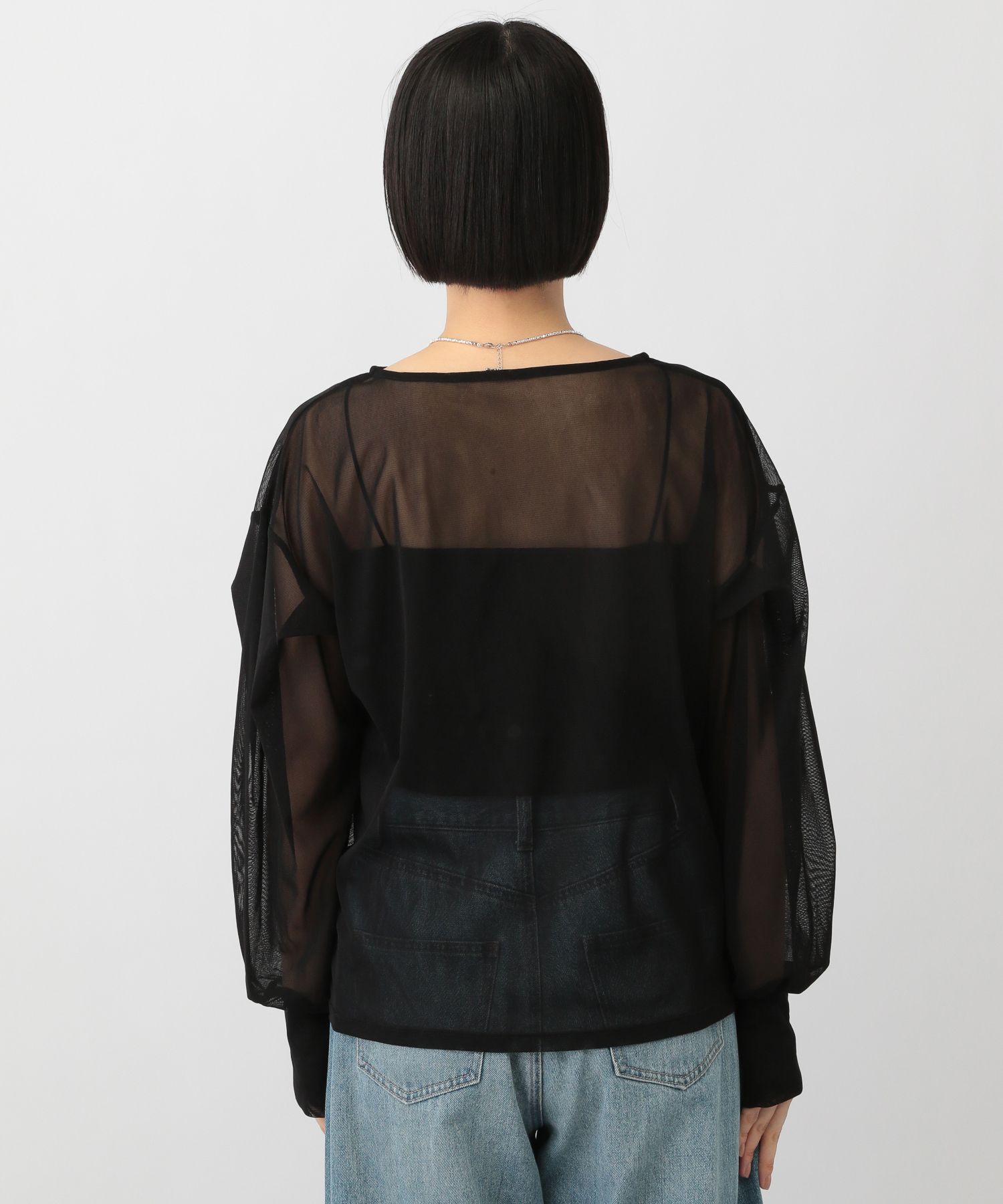 A part by 「チュールパフプルオーバー長袖」|シャツ・ブラウス|