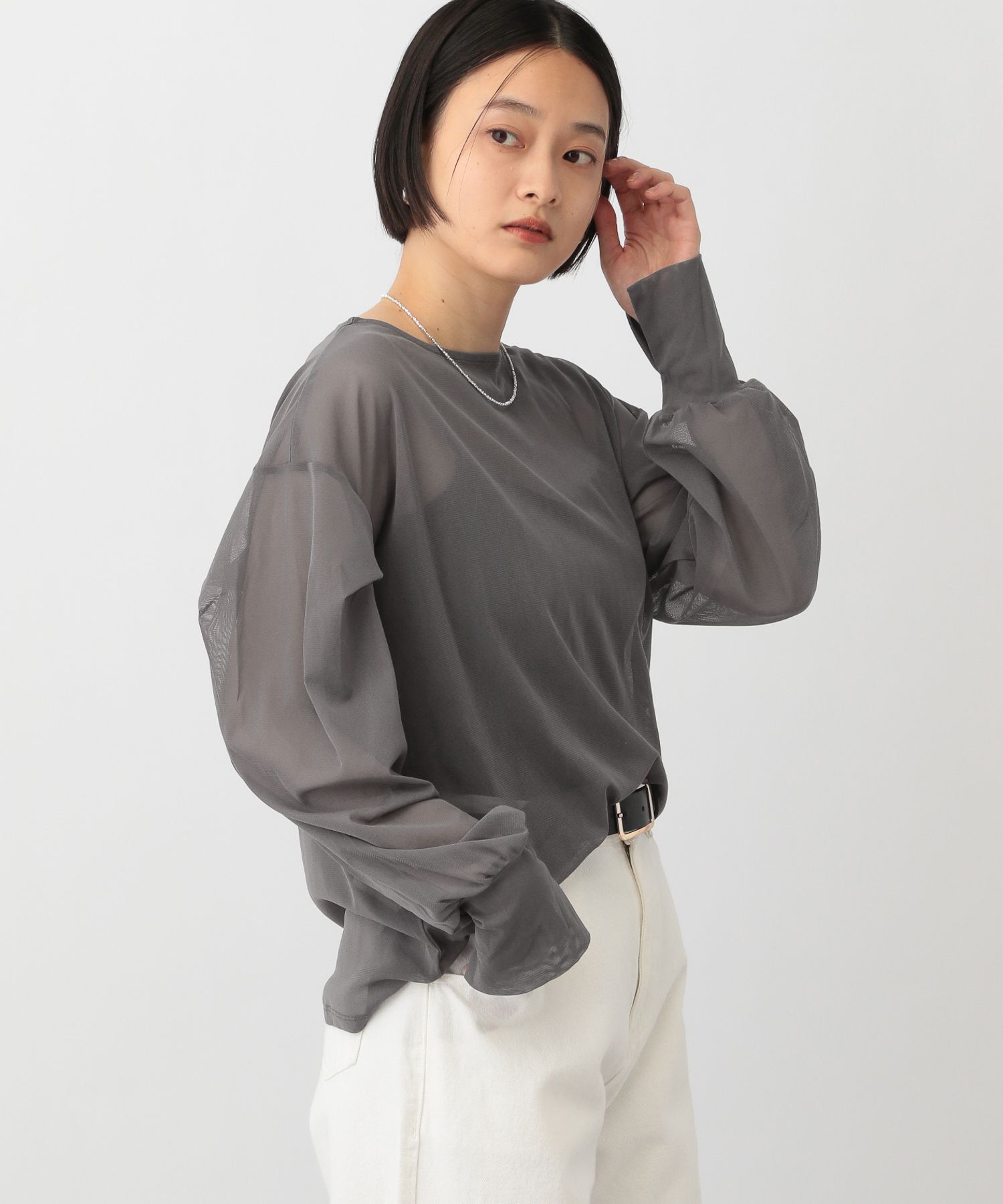 A part by 「チュールパフプルオーバー長袖」|シャツ・ブラウス|