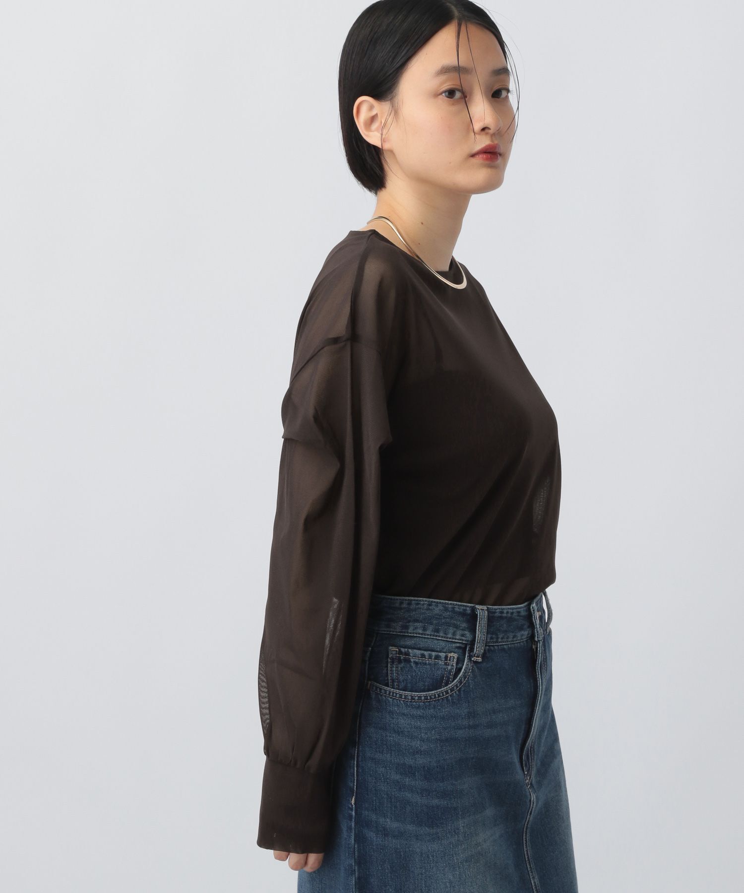 A part by 「チュールパフプルオーバー長袖」|シャツ・ブラウス|