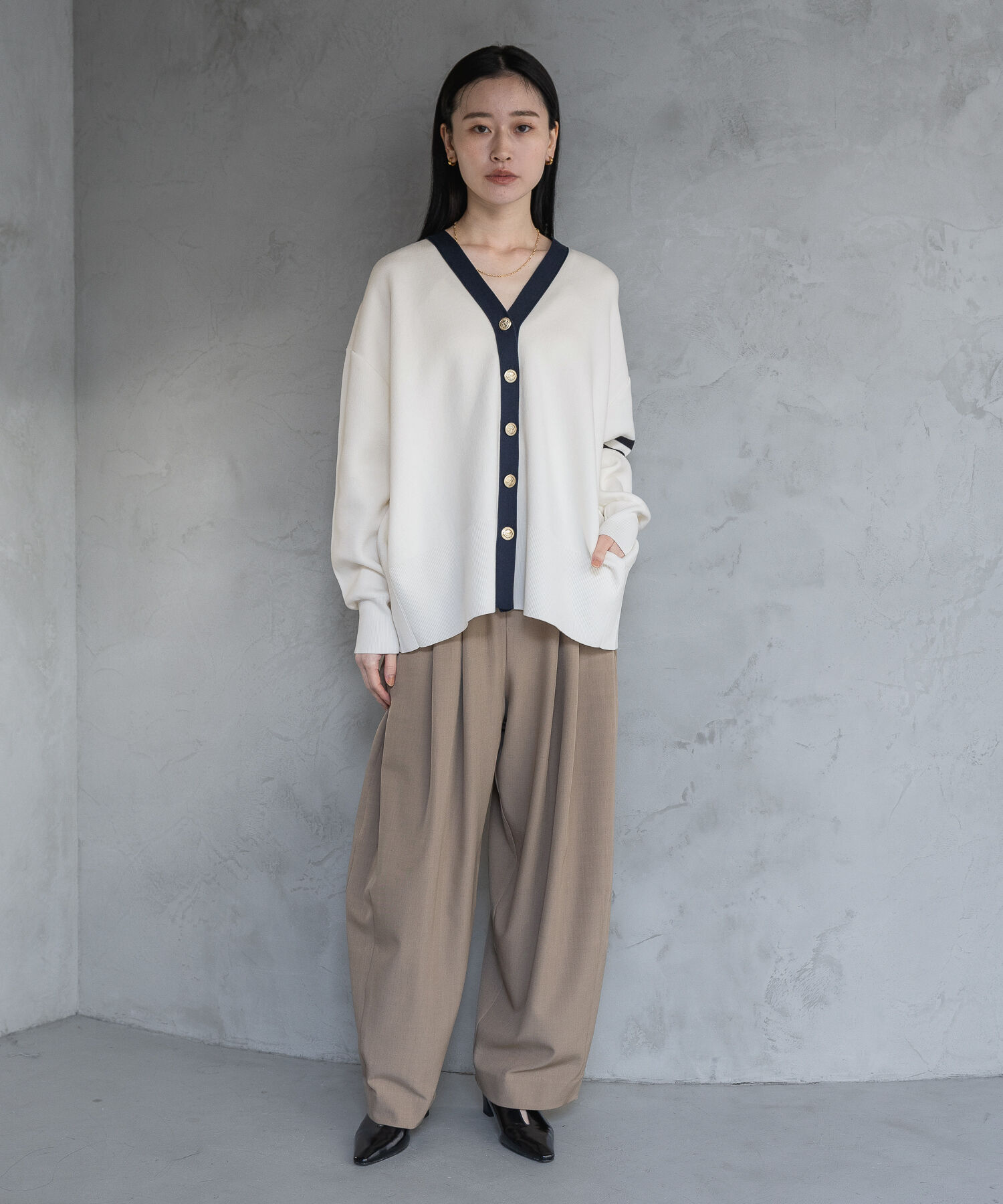 A part by 「【新色追加】スポンディッシュVカーディガン」|ニット・セーター|