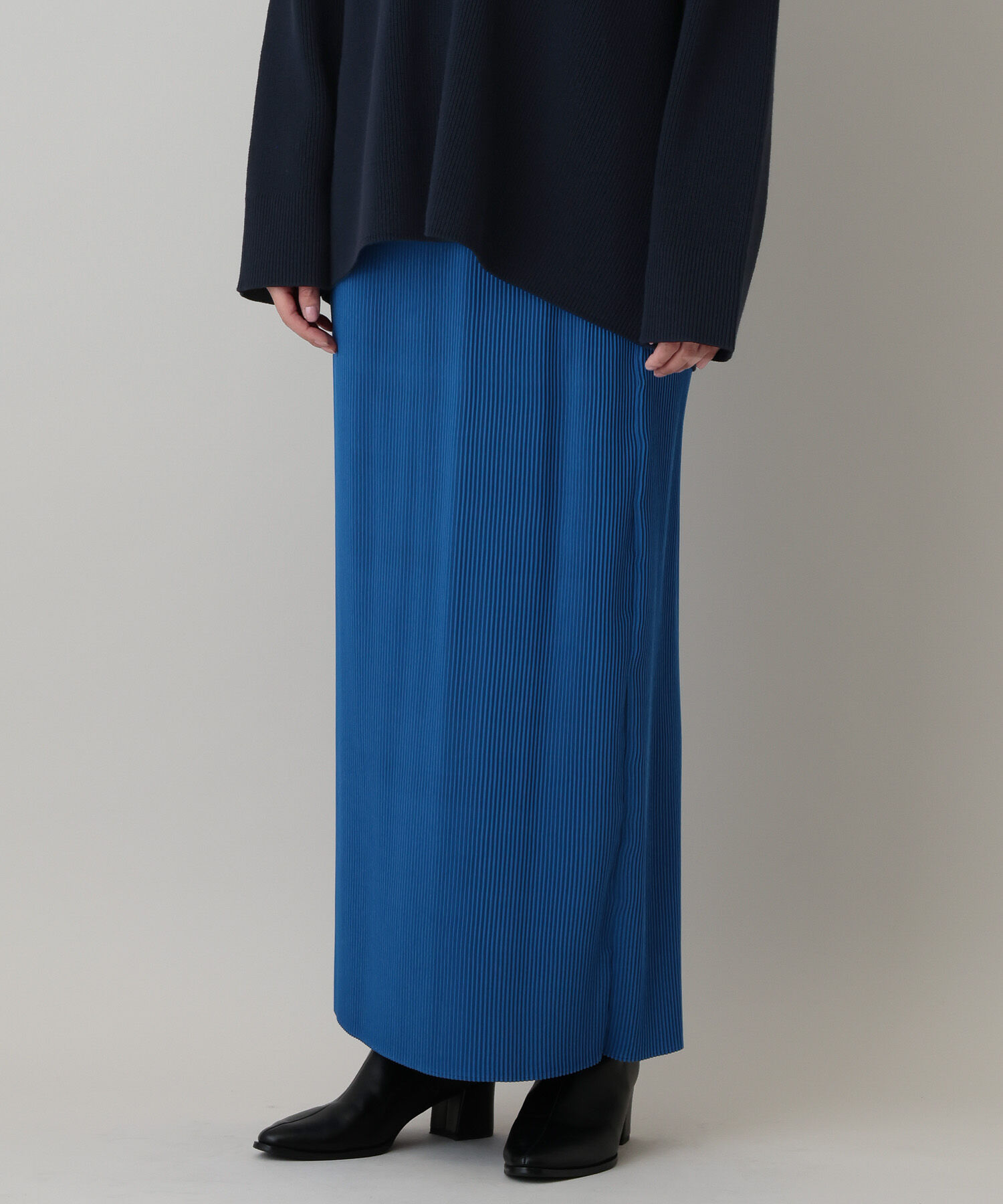 A part by 「【新色追加】プリーツイージータイトスカート2」|スカート|ブルー