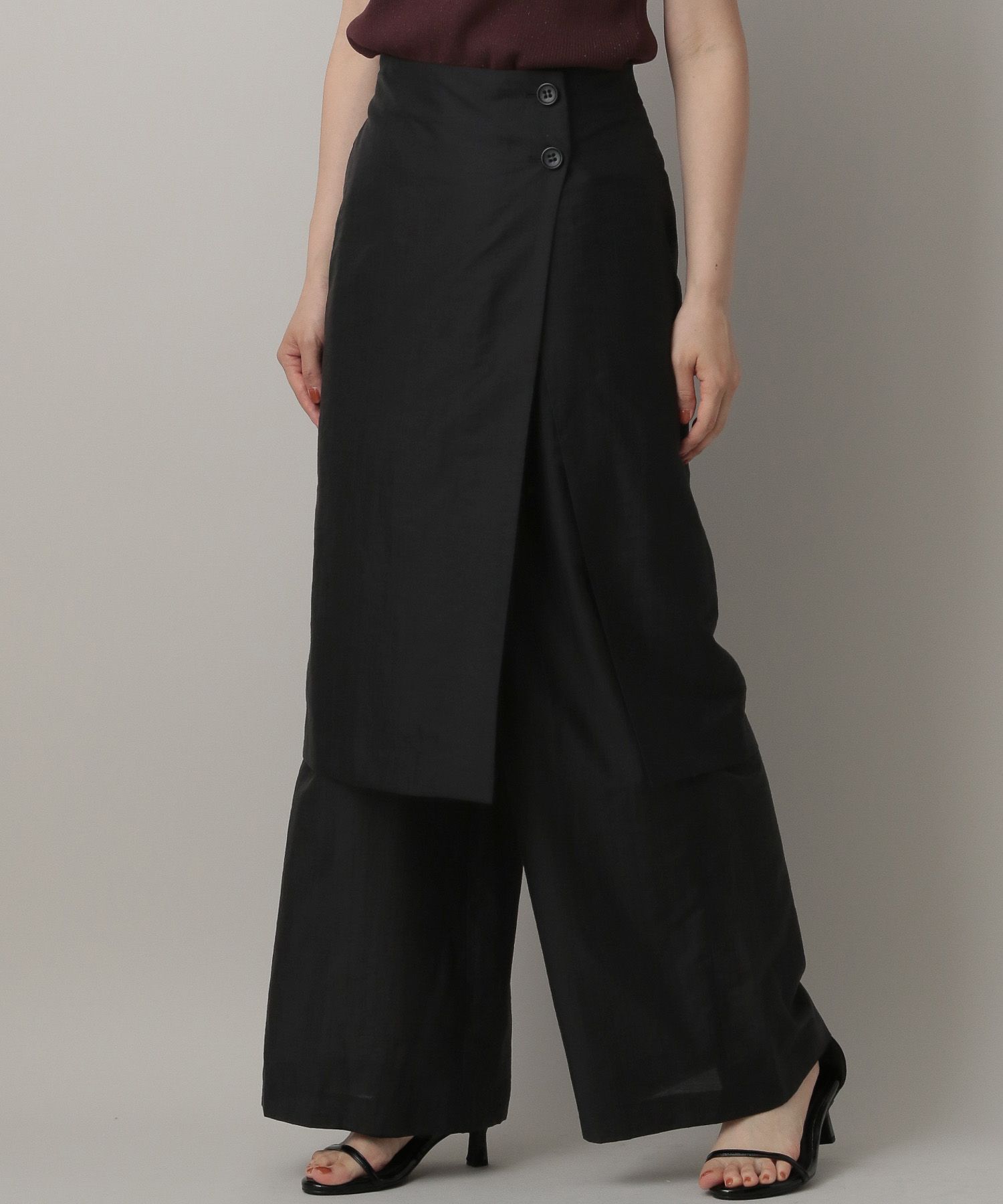 A part by 「シアースカートツキパンツ」|スラックス|