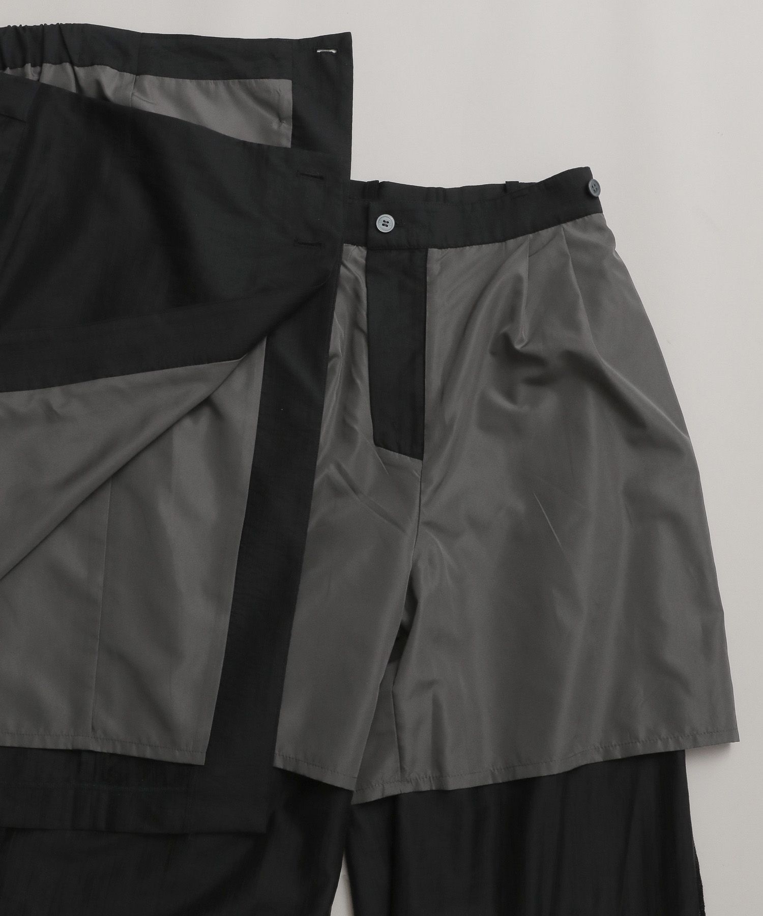 A part by 「シアースカートツキパンツ」|スラックス|