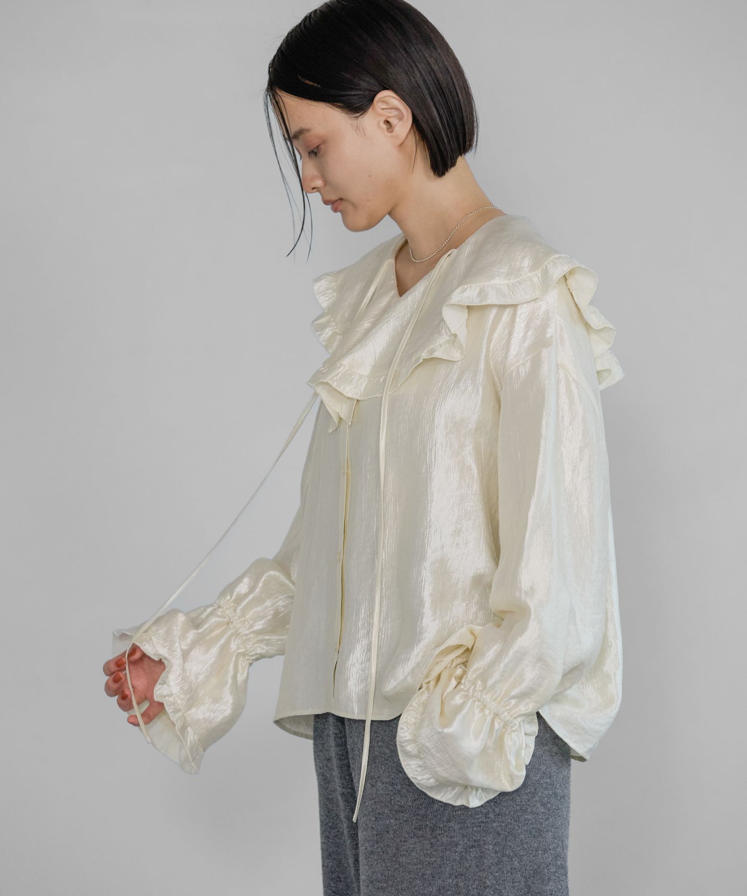 A part by 「ビックカラーラッフルブラウス」|シャツ・ブラウス|