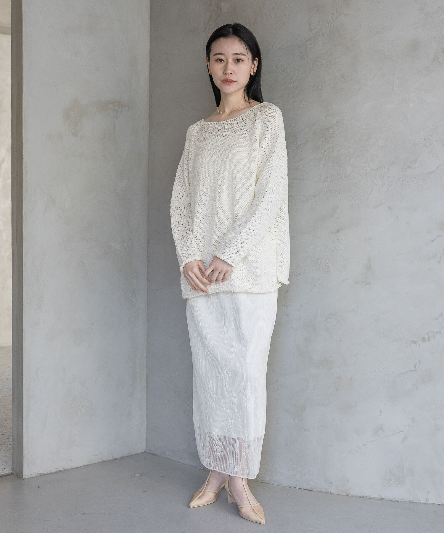 A part by 「レースプリーツイージースカート」|スカート|