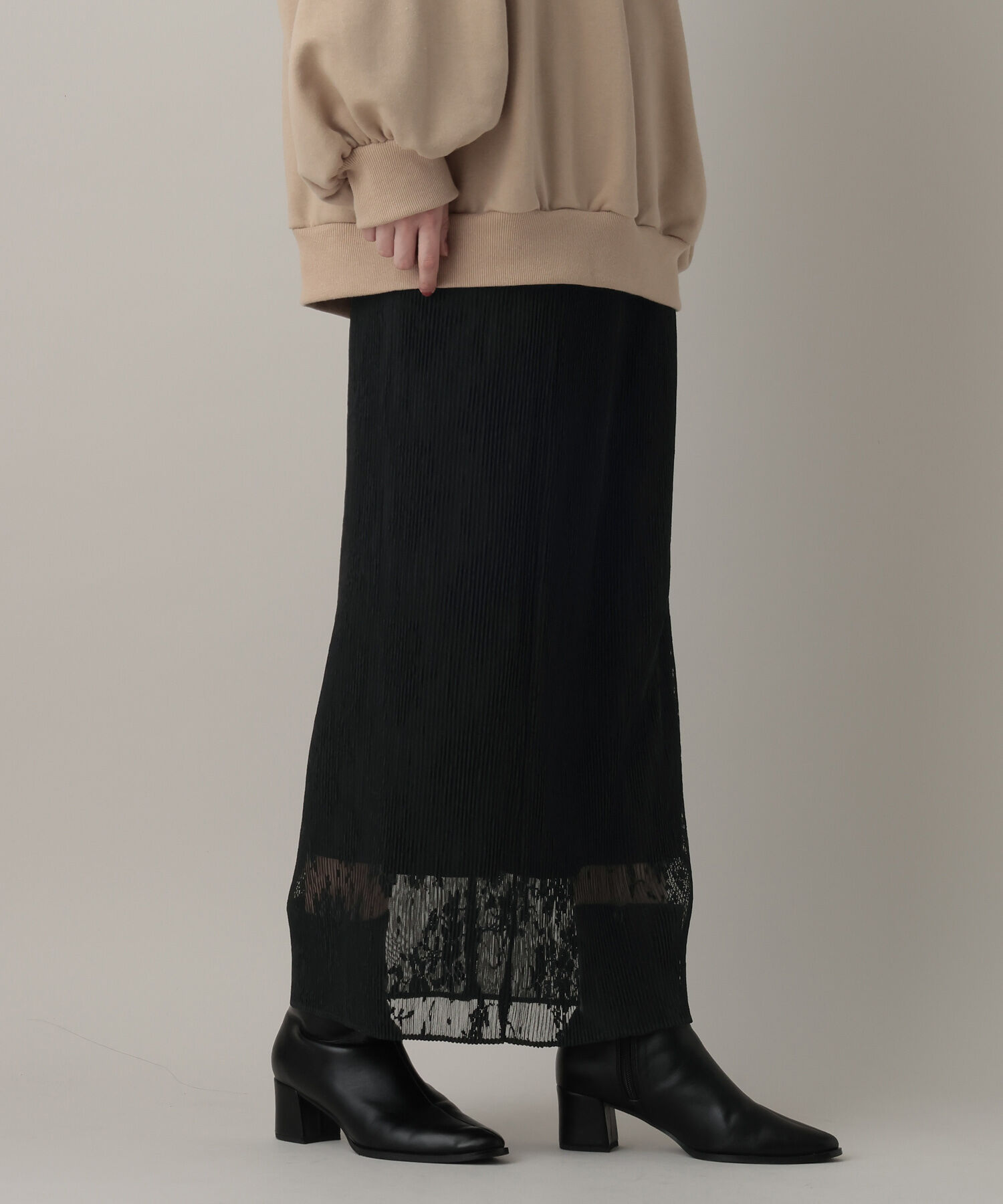 A part by 「レースプリーツイージースカート」|スカート|