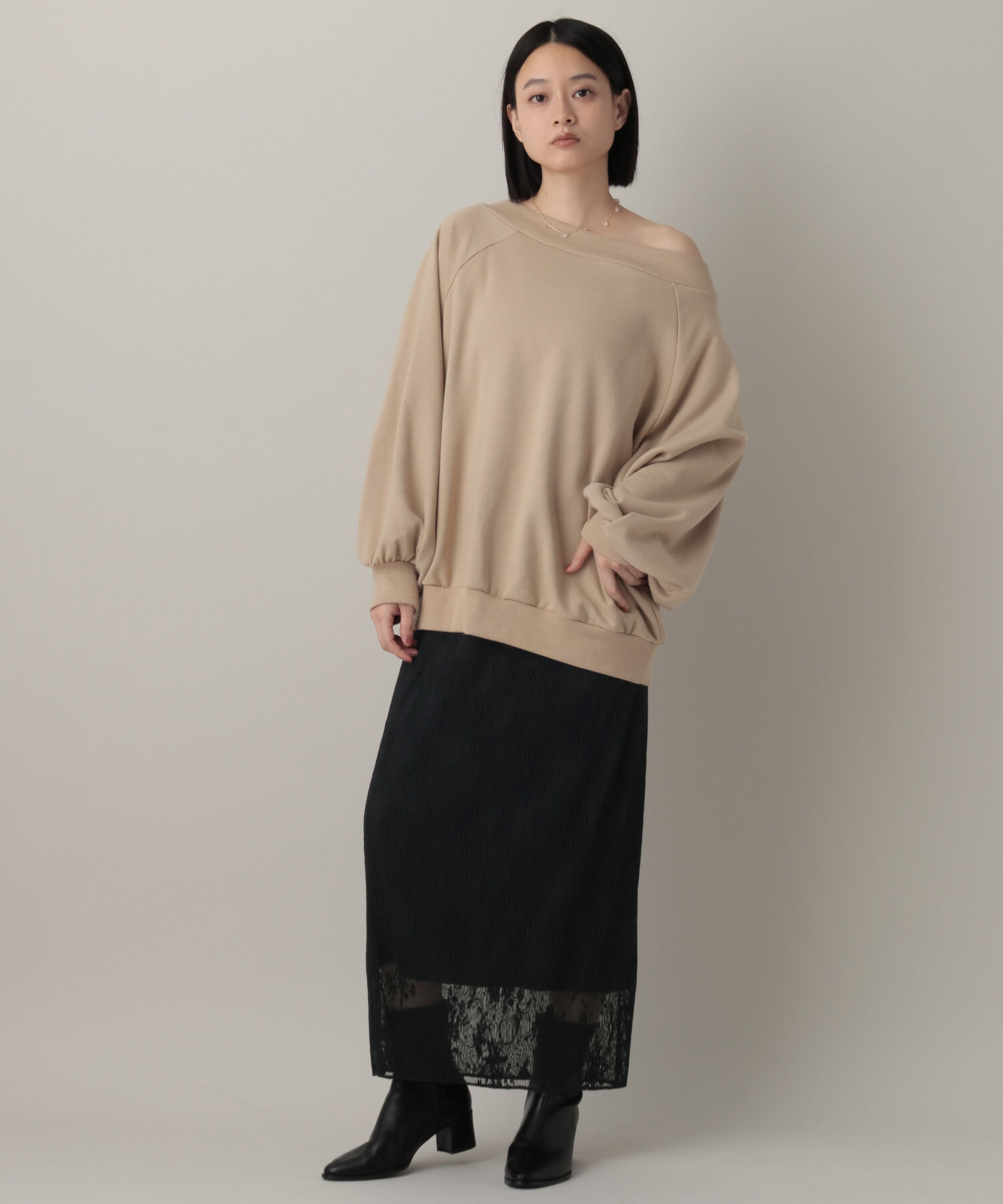 A part by 「レースプリーツイージースカート」|スカート|