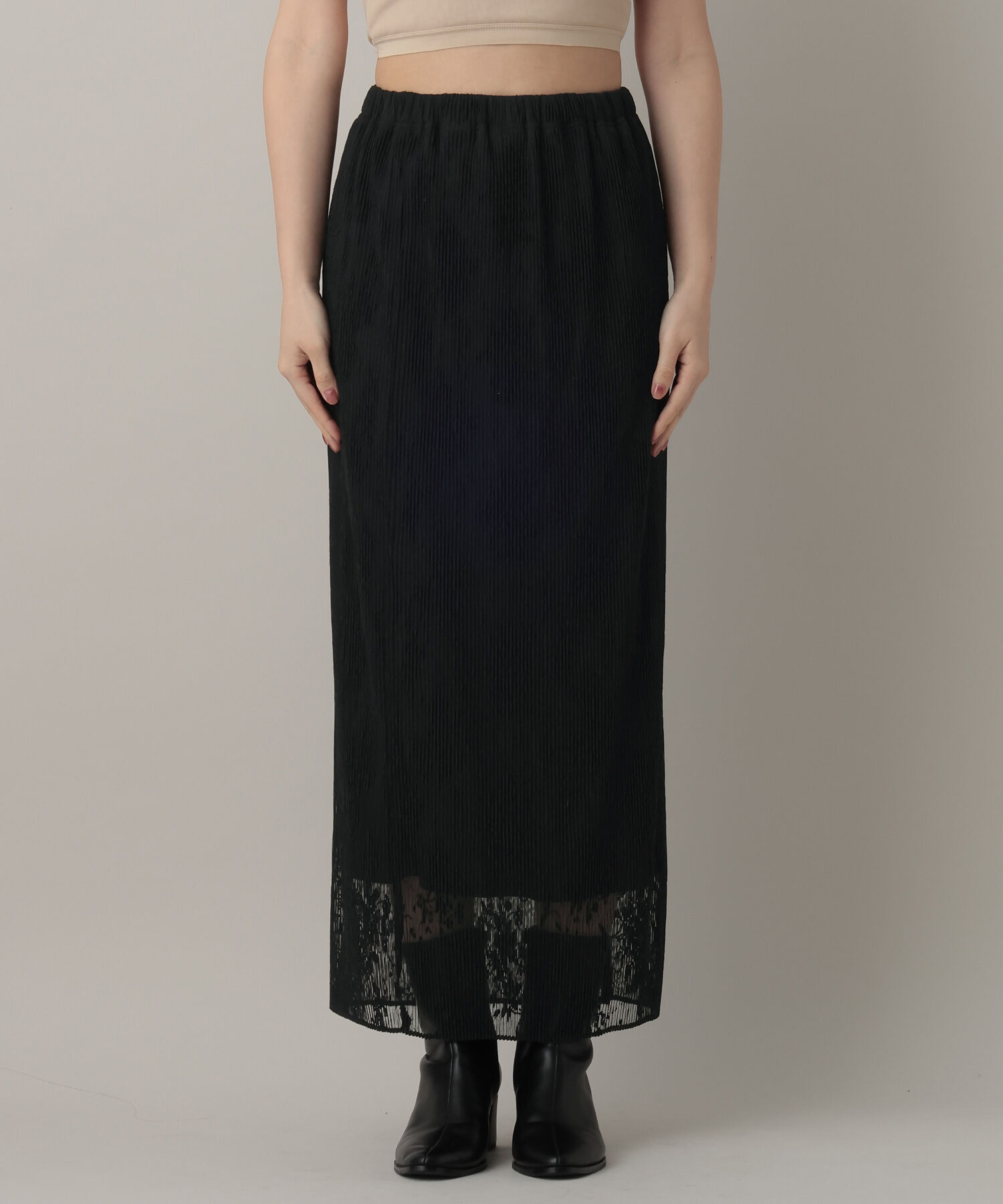 A part by 「レースプリーツイージースカート」|スカート|