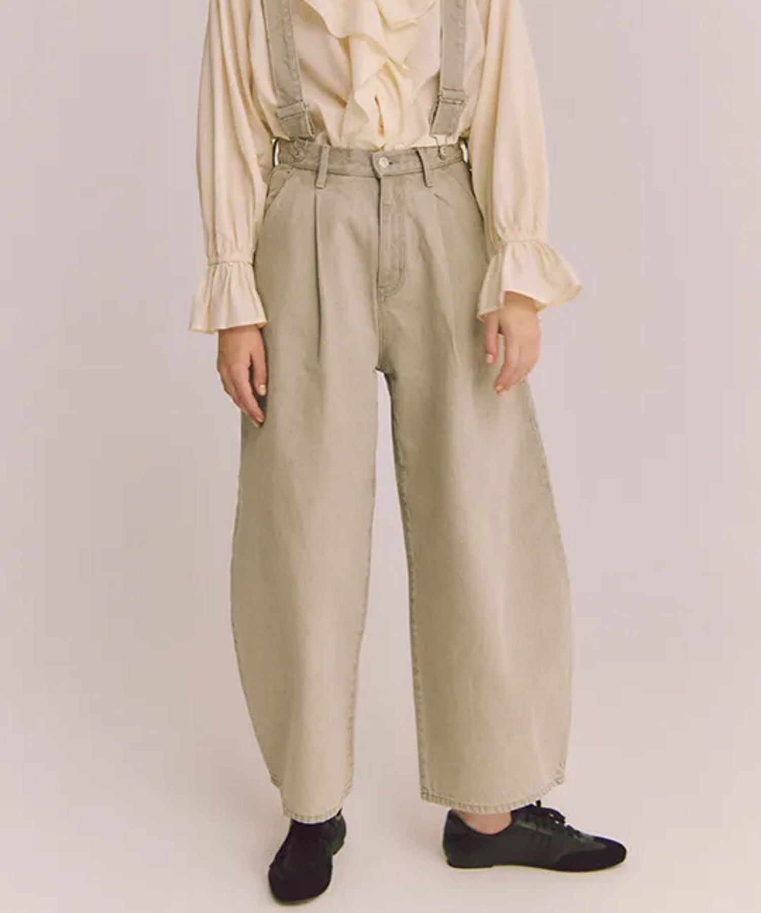 LOWRYS FARM「ＣＯＮＥサスツキカーブデニム」|デニム|GRY2